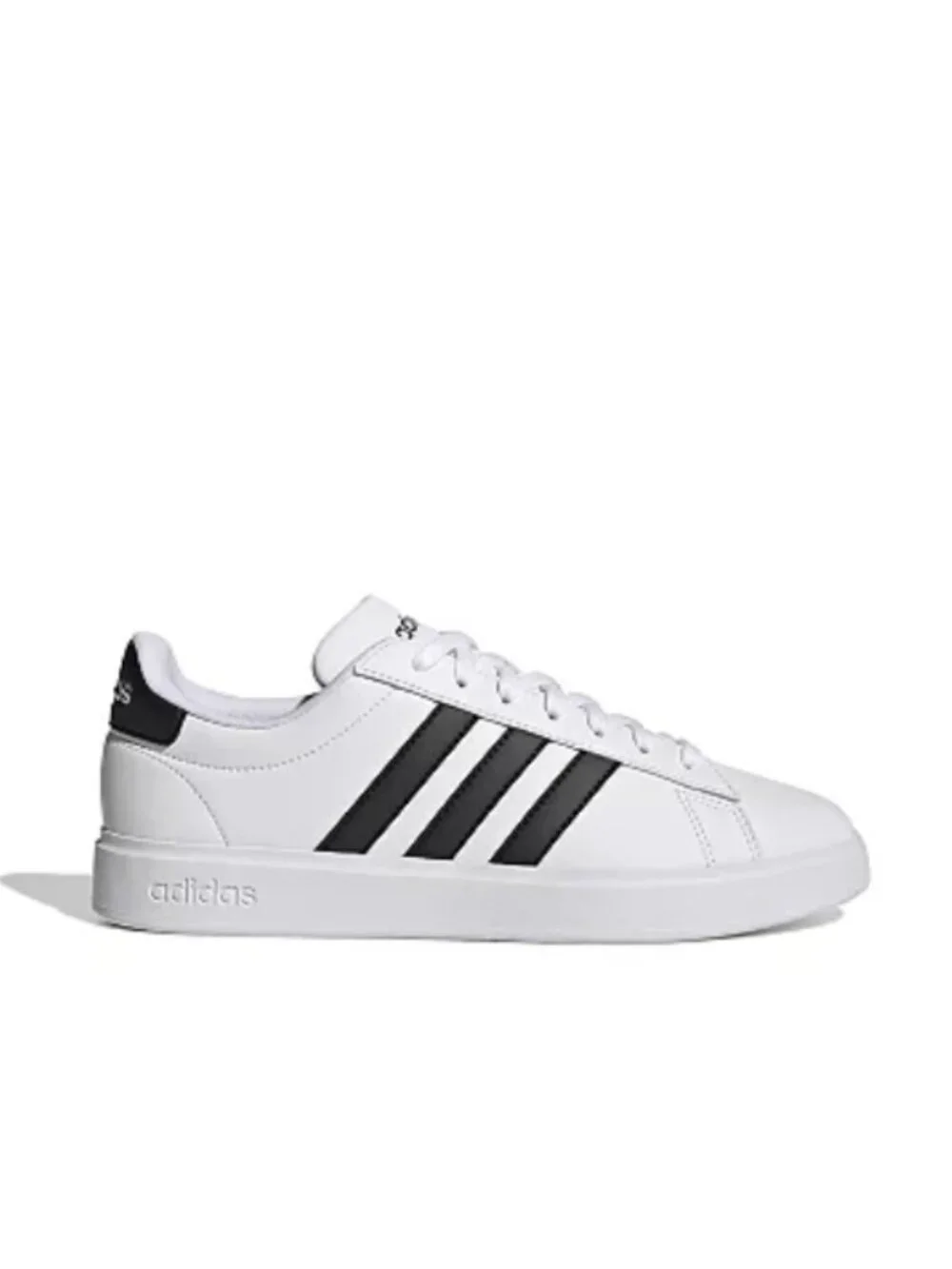 Adidas Grand Court 2.0 Cloudfoam White 3 Stripe Low Top Sneakers 9 - Picture 3 of 9